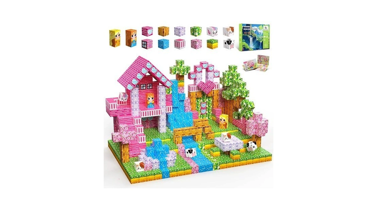 Ssawer Magnetic Blocks Building Toys For Kids, 48 Pcs Magnetic