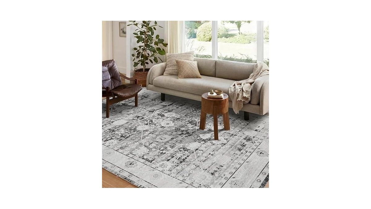 Auemtyn 9x12 Area Rug For Living Room, Washable Rug With