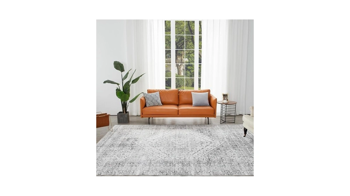 Auemtyn 8x10 Washable Area Rug For Living Room, Washable Rug