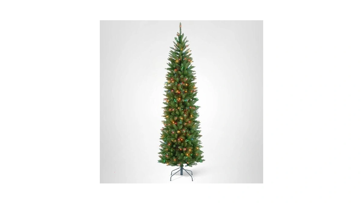 National Tree Company 4.5 Ft Pre-lit Kingswood Fir Slim Artificial
