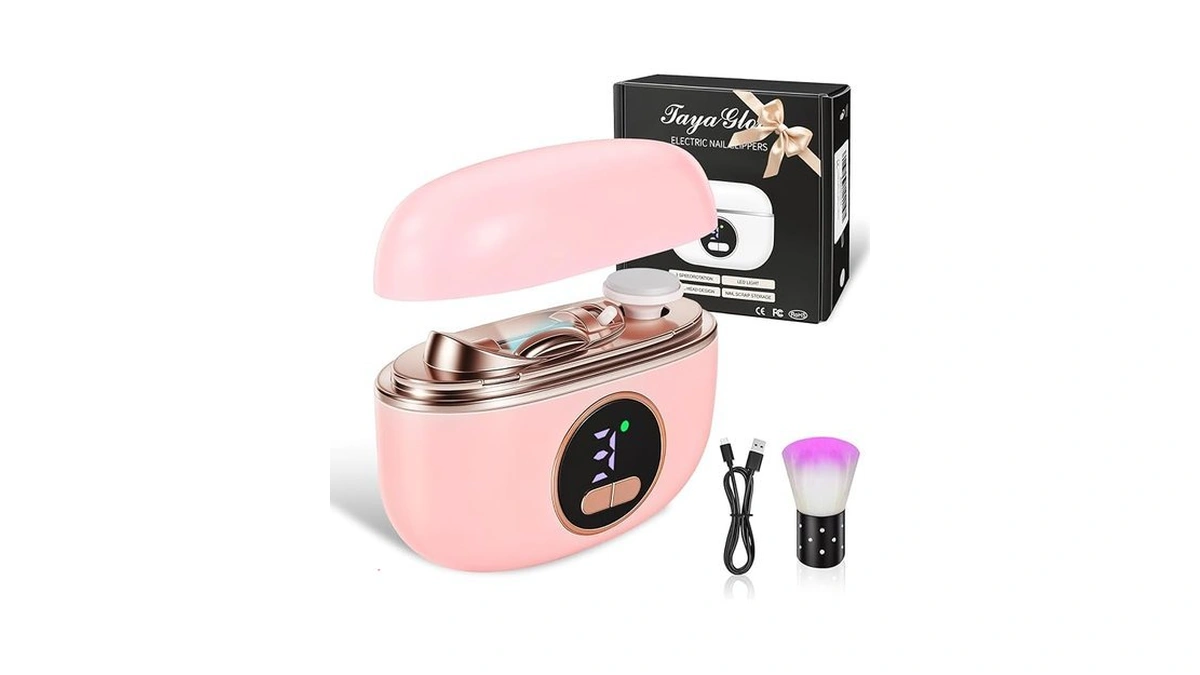 Nail Clippers With Led Light Nail Scrap Storage Safe Fingernail