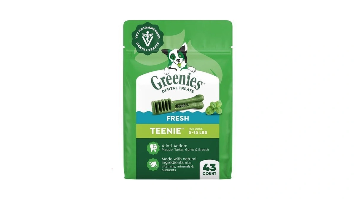 Greenies Dog Treats Veterinarian-recommended Natural Dental Treats For Dogs, Teenie