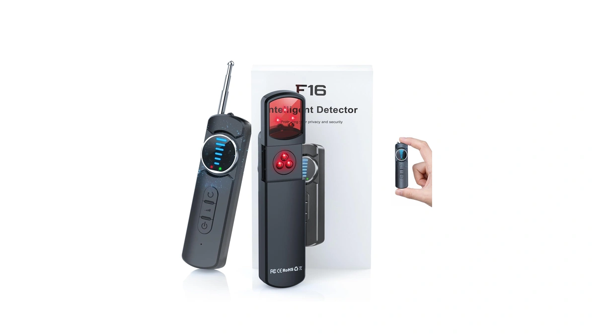 Kiangvest 7-in-1 Hidden Camera Detectors, Ai Chip Anti-spy Camera Finder,