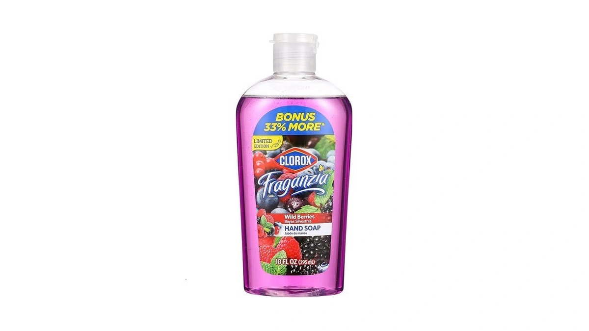 Clorox Fraganzia Liquid Hand Soap With Flip Cap, Wild Berries