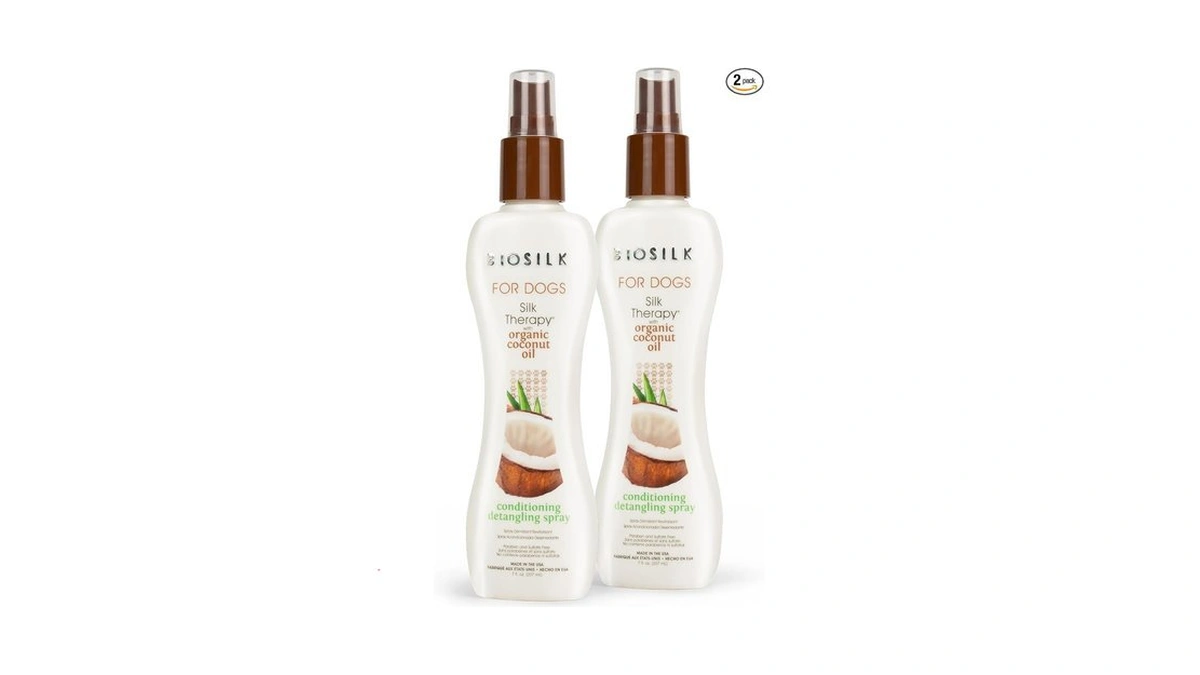Biosilk Silk Therapy Conditioning Detangling Spray For Dogs With Natural