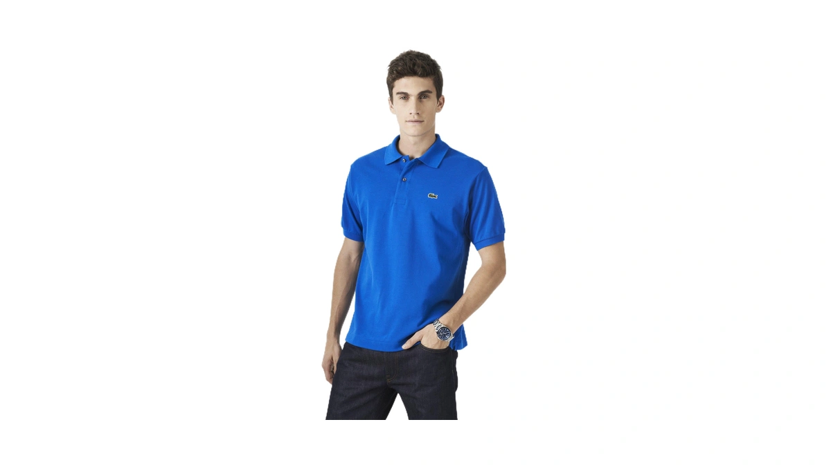 Lacoste Men's Classic Fit L.12.12 Original Piqué Polo Shirt, Blue,