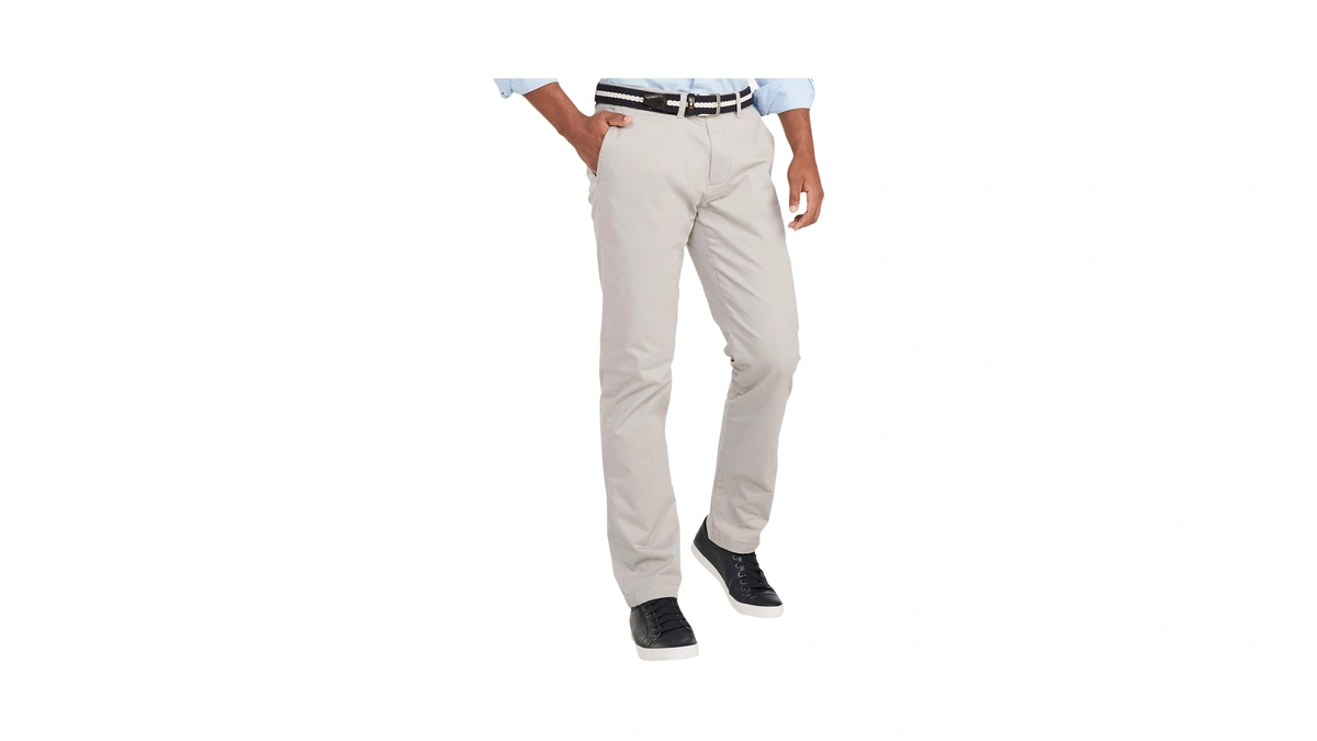 Tommy Hilfiger Men Chino Pants Custom Fit Dri...