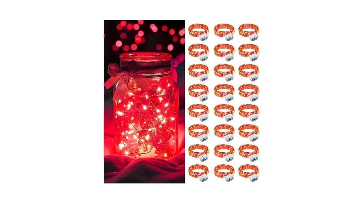 Aikei 24 Pack Led Fairy Lights Battery Operated, Mini String