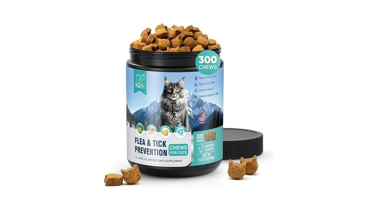 Flea Treatment For Cats-300 Treats Natural Flea And Tick Prevention