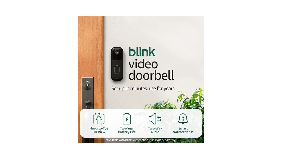 Blink Video Doorbell – Head-to-toe Hd View, Two-year Battery Life,