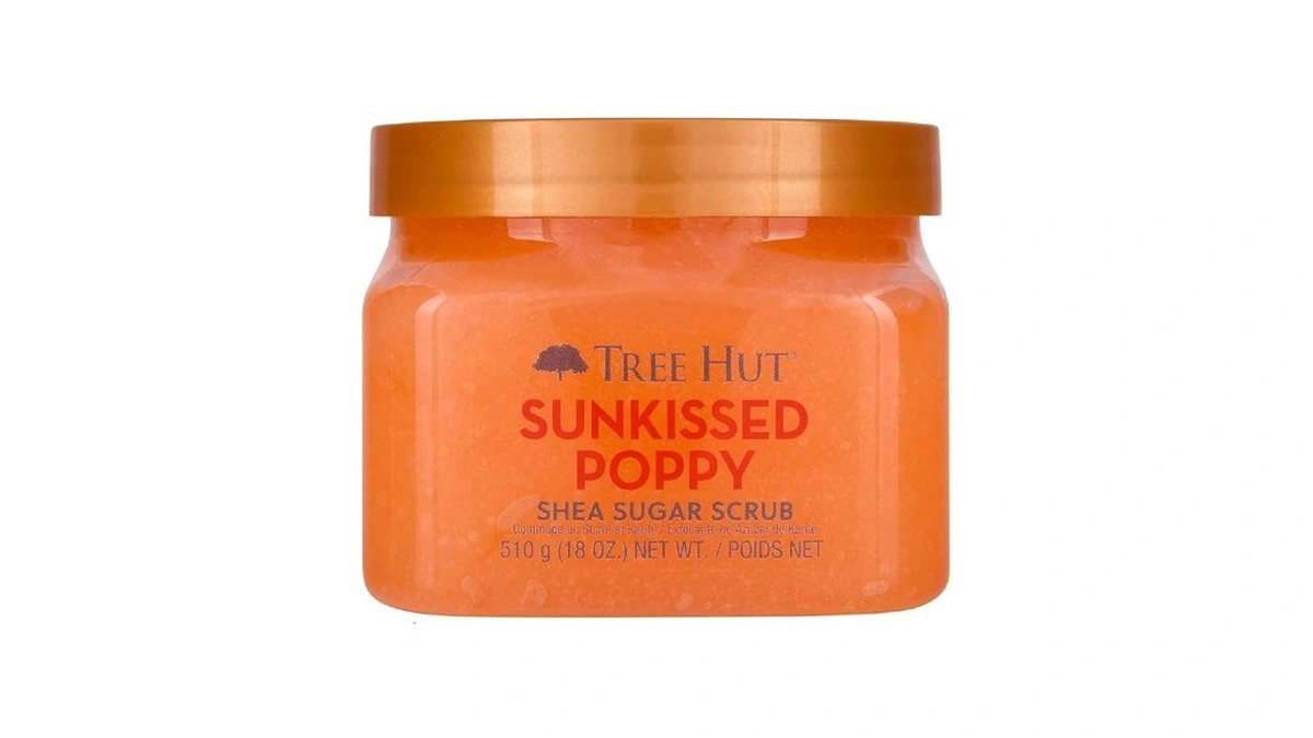 Tree Hut Sunkissed Poppy Shea Sugar Scrub, Exfoliating, Hydrating &
