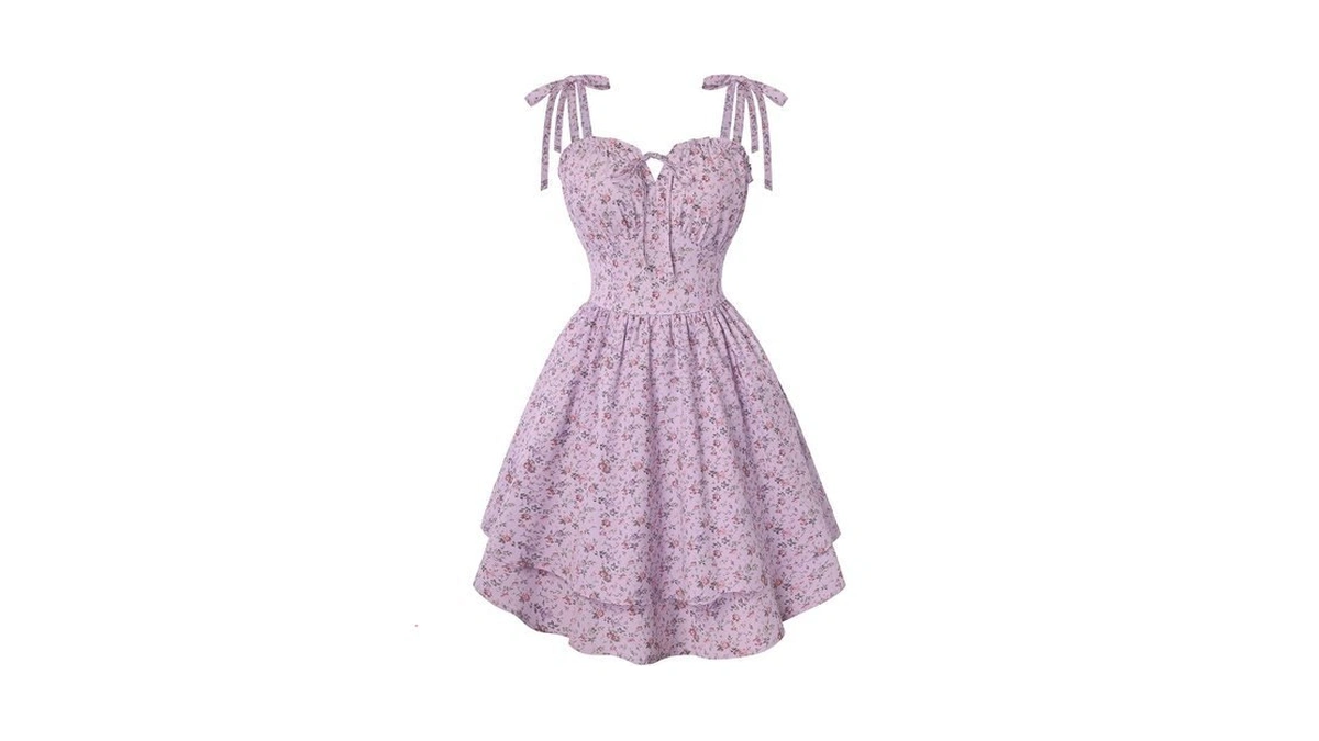 Scarlet Darkness Floral Mini Dress For Women Teens Summer 2026