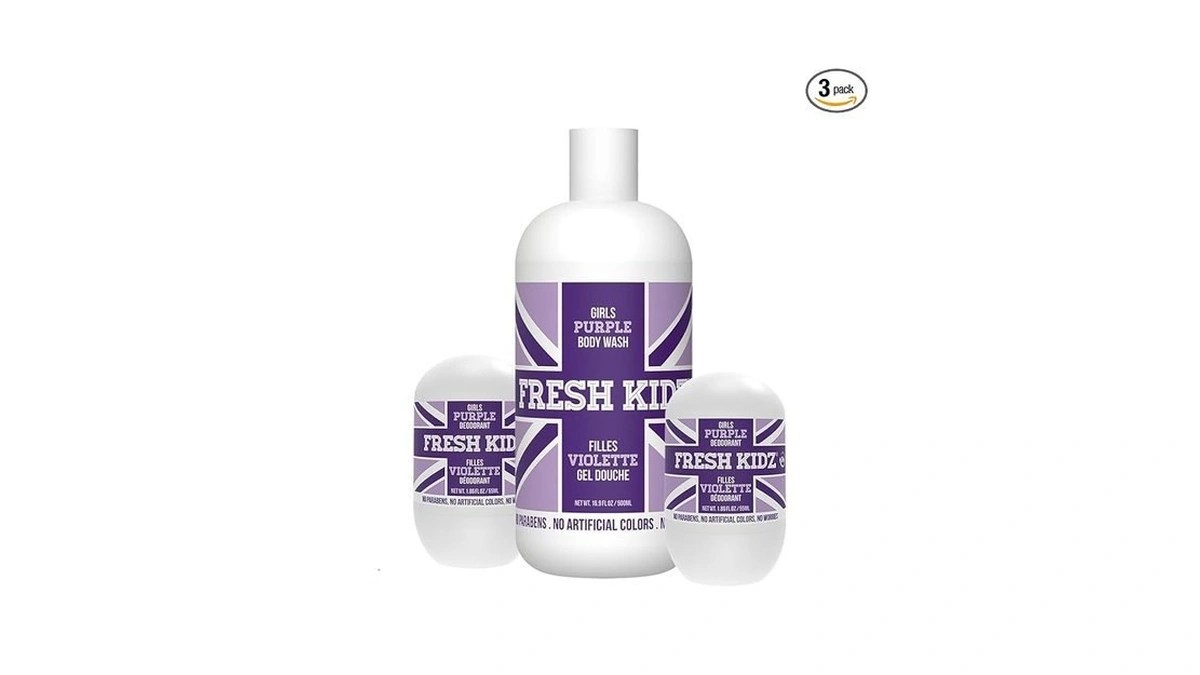 Fresh Kidz Body Wash 16.9 Fl.oz. And 2 Roll-on Deodorants