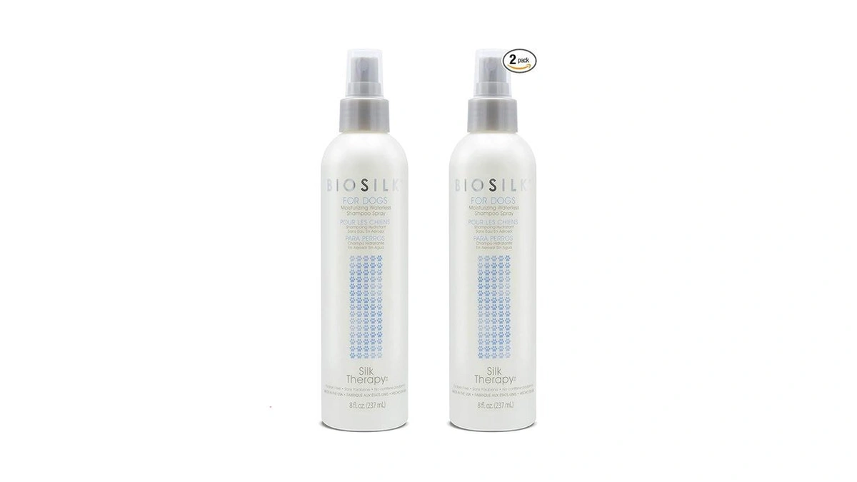 Biosilk For Dogs Silk Therapy Deep Moisture Waterless Shampoo Spray,