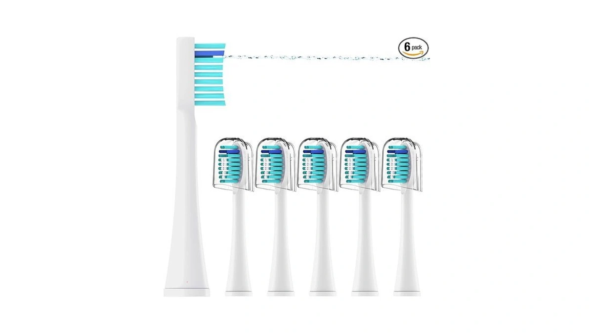 Seporud 6-pack Replacement Brush Heads Compatible With Waterpik Sonic Fusion