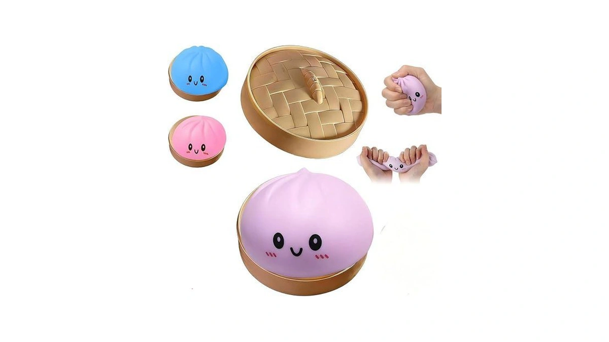 Flashing Dumplings,soft And Cute Flashing Dumpling Toy,dumpling Stress-relieving Ball,stretchy Desk