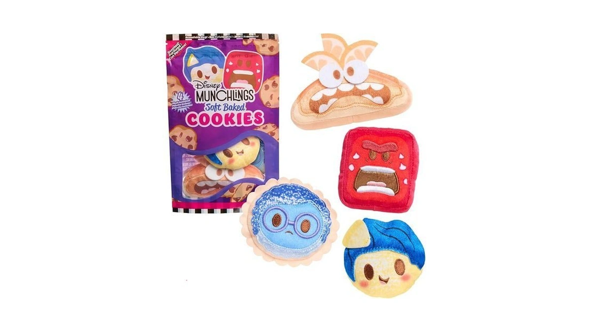 Disney Munchlings Snack Pack Plush Gourmet Cookies, Collectible Munchlings Plush,