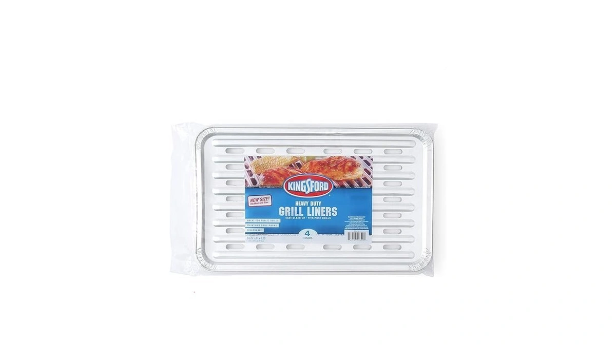 Kingsford Heavy Duty Aluminum Grilling Foil Liners, Disposable Grill Grate