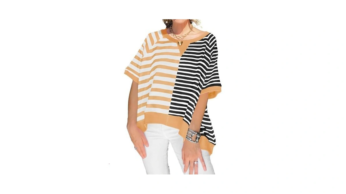 Tankaneo Oversized Striped T-shirts