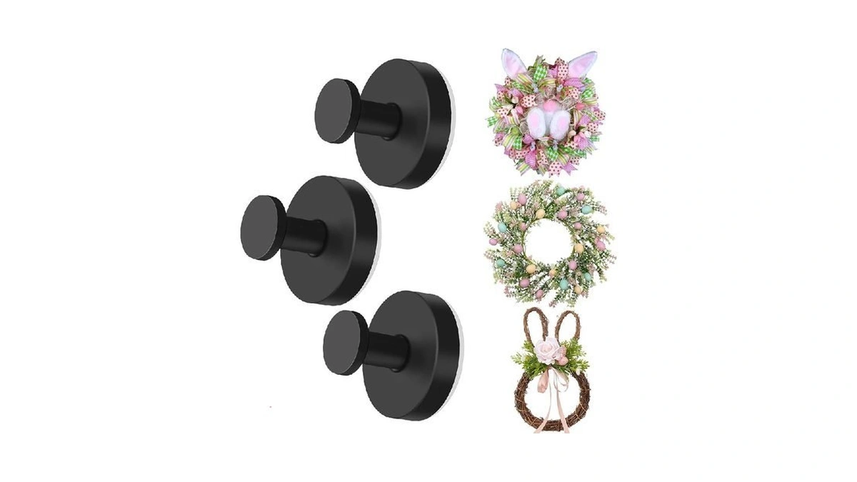 3pcs Suction Cup Wreath Hangers, 2026 Upgraded Suction Cup Hooks