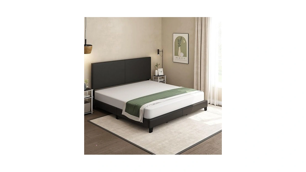 Furinno Tidur Cooling Gel Memory Foam Mattress, 8 Inch, King,