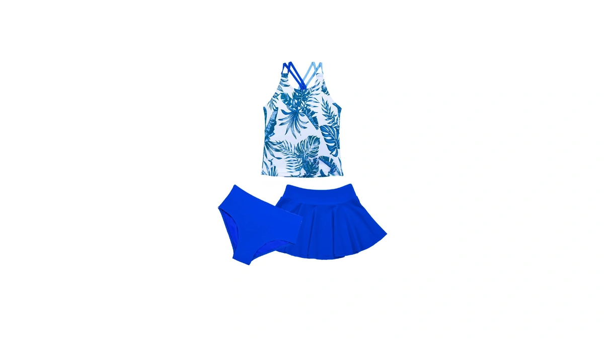 Blibean Teen Girls Swimsuits Big Kids 3 Piece Tankini Sets