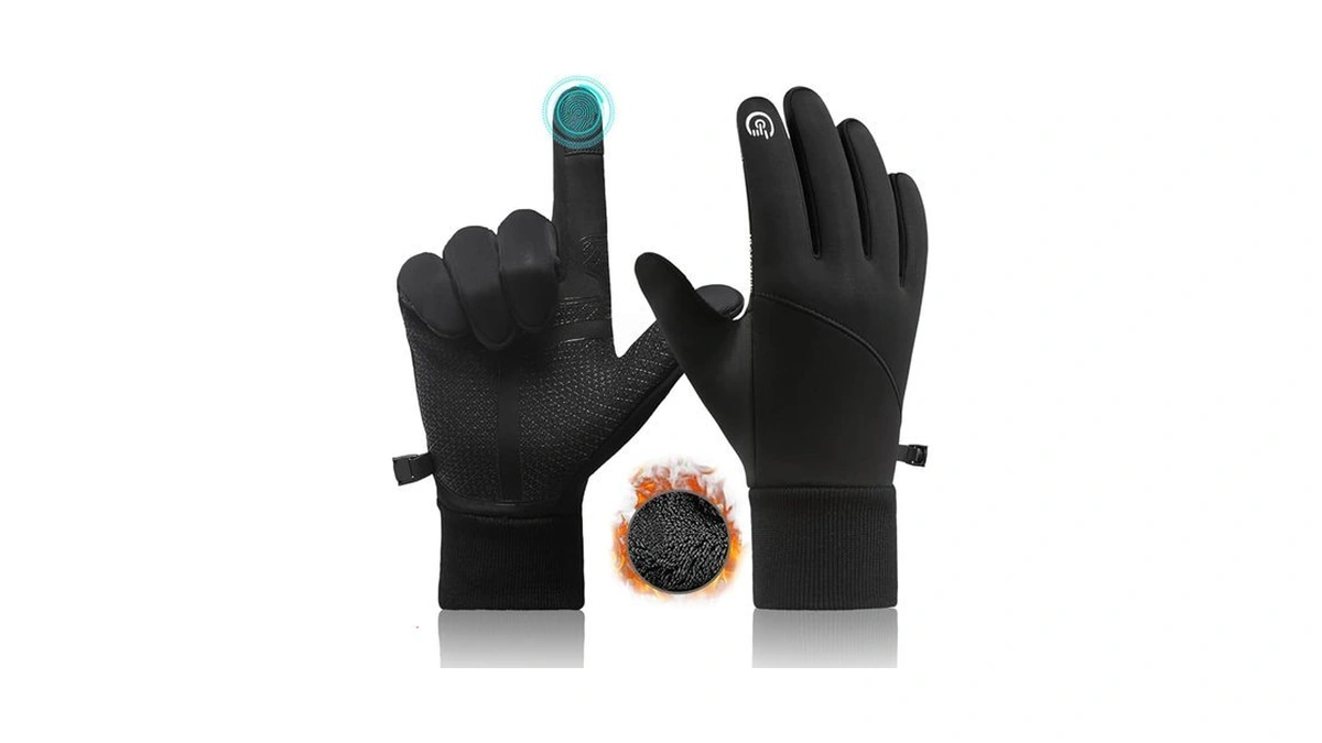 Crazy Shark Winter Warm Gloves, Windproof Water-resistant Thermal Anti-slip Touch