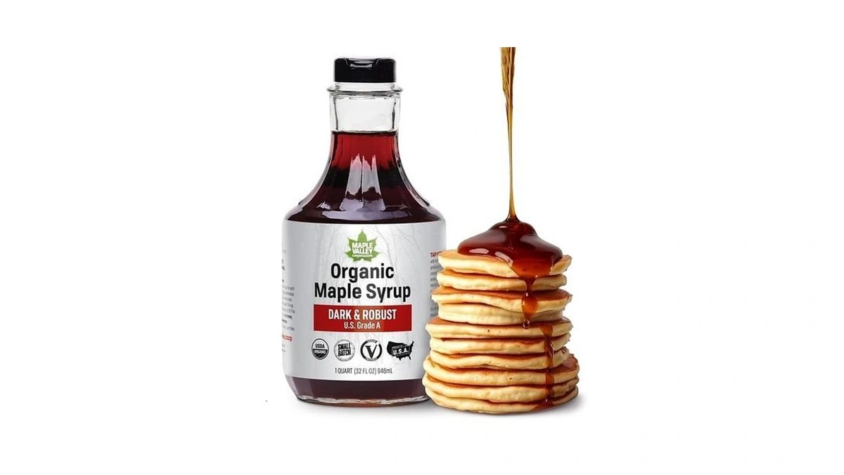 Maple Valley Organic Pure Maple Syrup, Dark & Robust Better