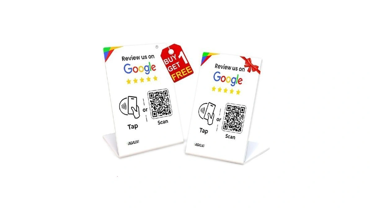 Revlixi Google Review Stand (2 Pcs) -boost Google Reviews W/reusable