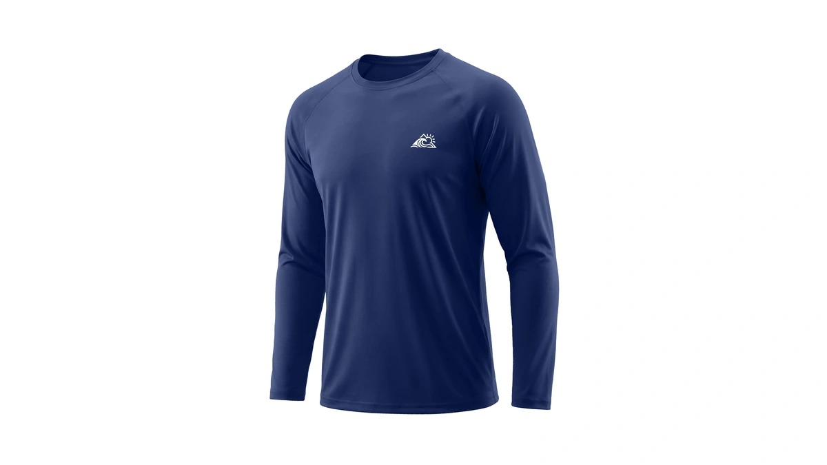 Twekfish Men's Upf 50+ Rash Guard Shirts, Long Sleeve Sun