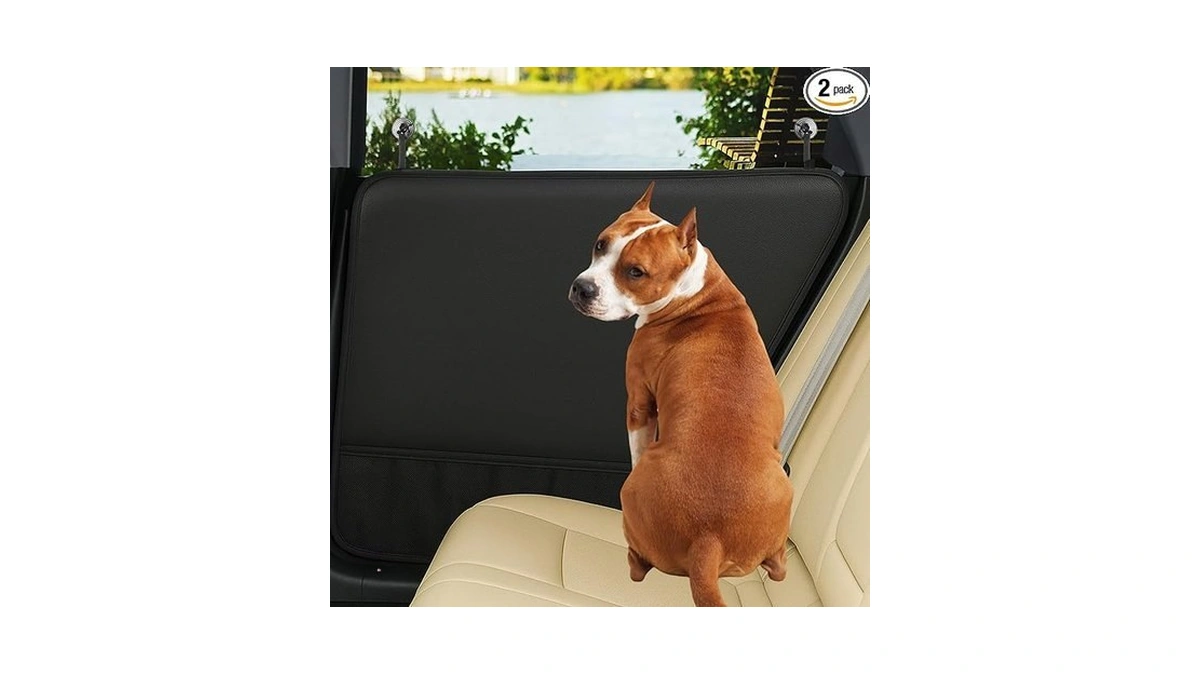 Fidozen Dog Car Door Protector - 2 Pack Durable &