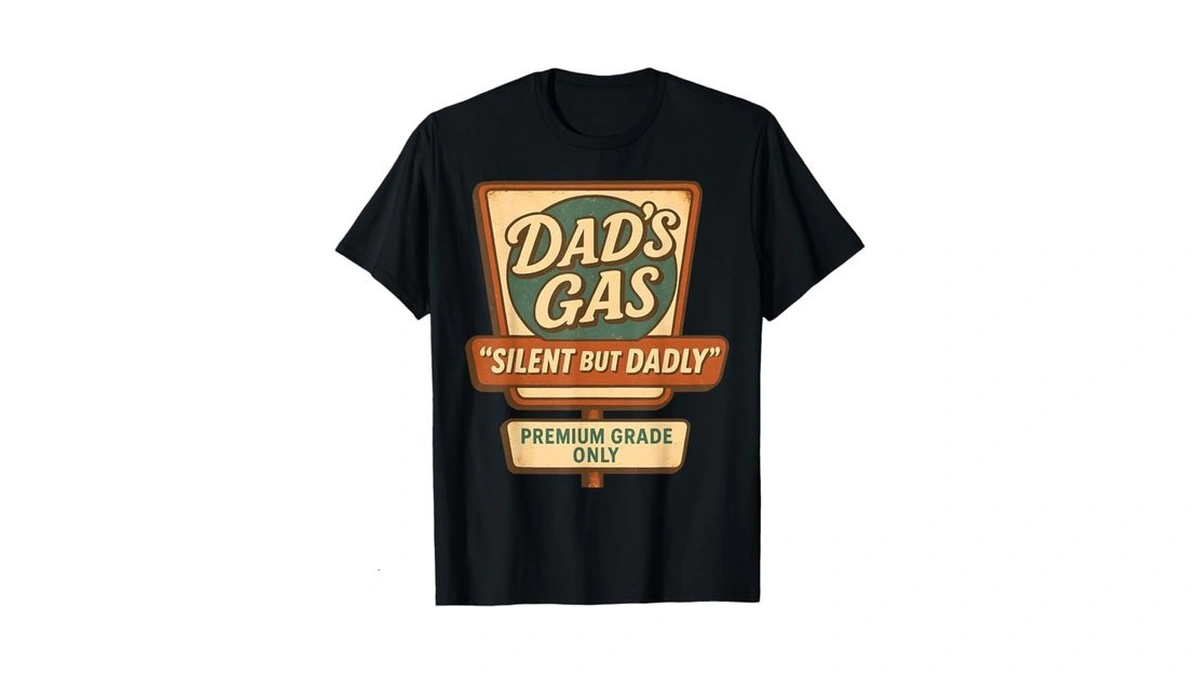 Silent But Dadly Funny Father's Day Fart Dad Farting Vintage
