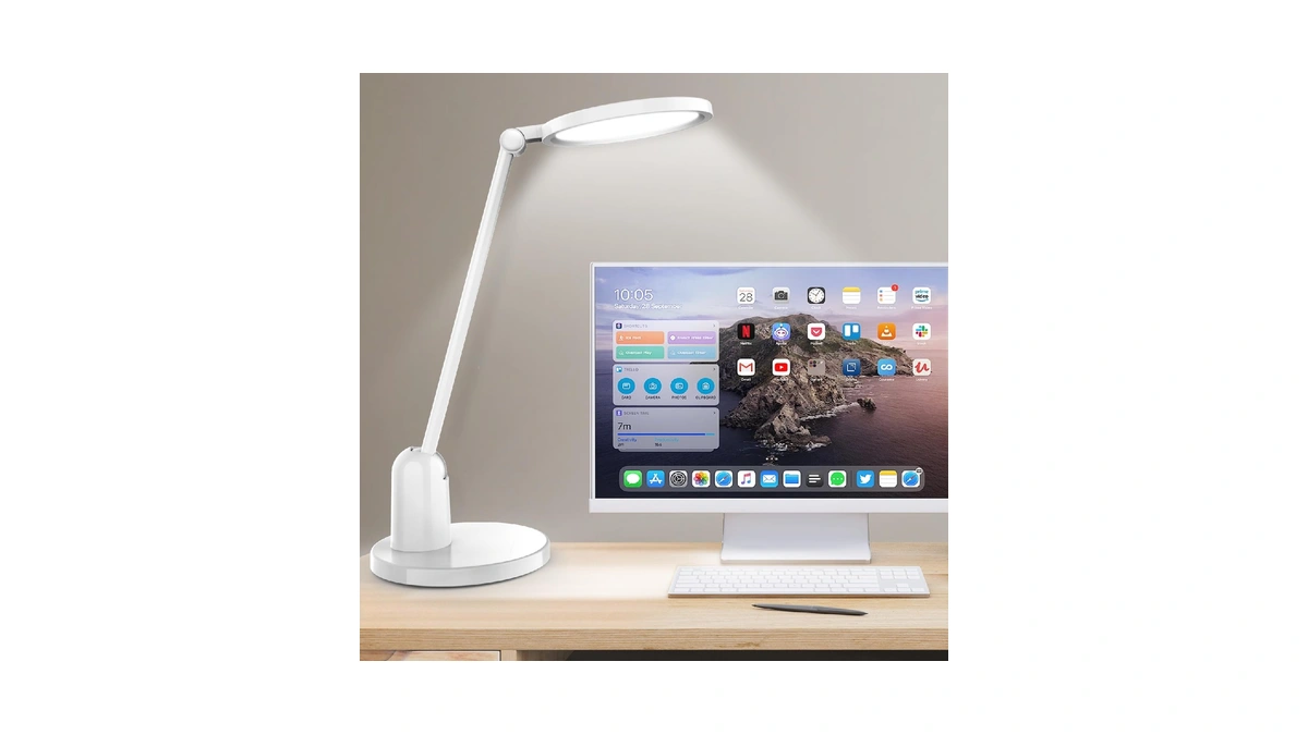 Kitloo Desk Lamps For Home Office With Stable Base, 1000lm