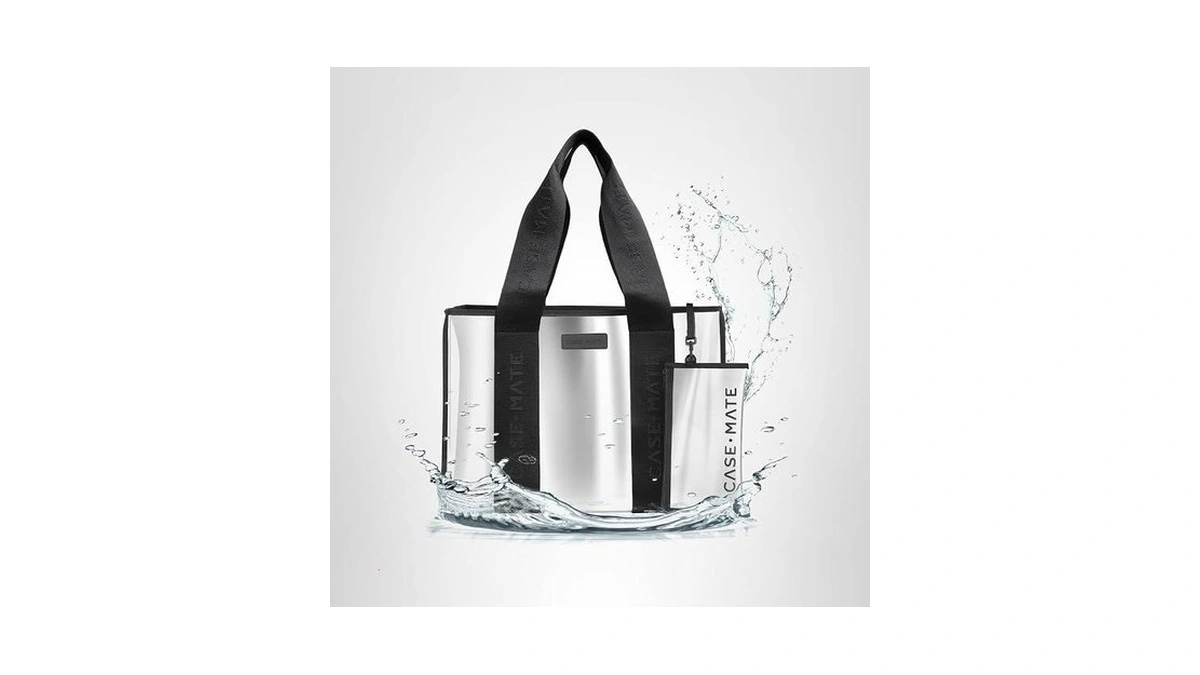 Case-mate Silver Chrome Jelly Tote - Lightweight Tote Bag With