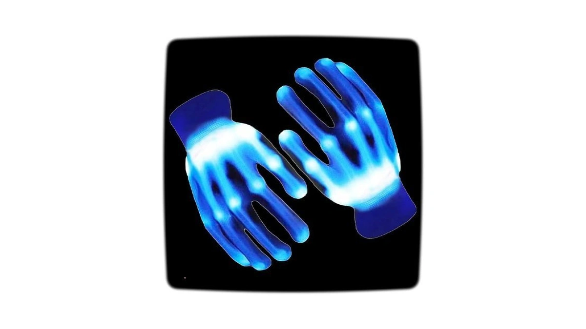 Uweidoit Led Gloves, Flash Finger Lights - 3 Colors, 10