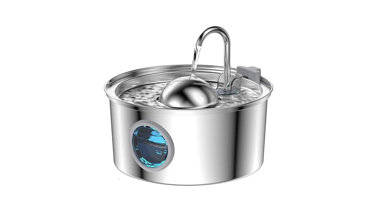 Aonboy Cat Water Fountain Stainless Steel, 108oz/3.2l Cat Fountain, Pet