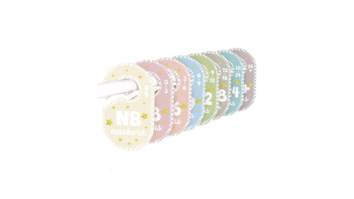 Povetire Baby Closet Dividers For Clothes Organizer,set Of 8 Neutral