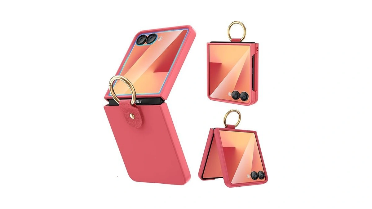 Ruky For Samsung Z Flip 7 Case With Ring, Ultra