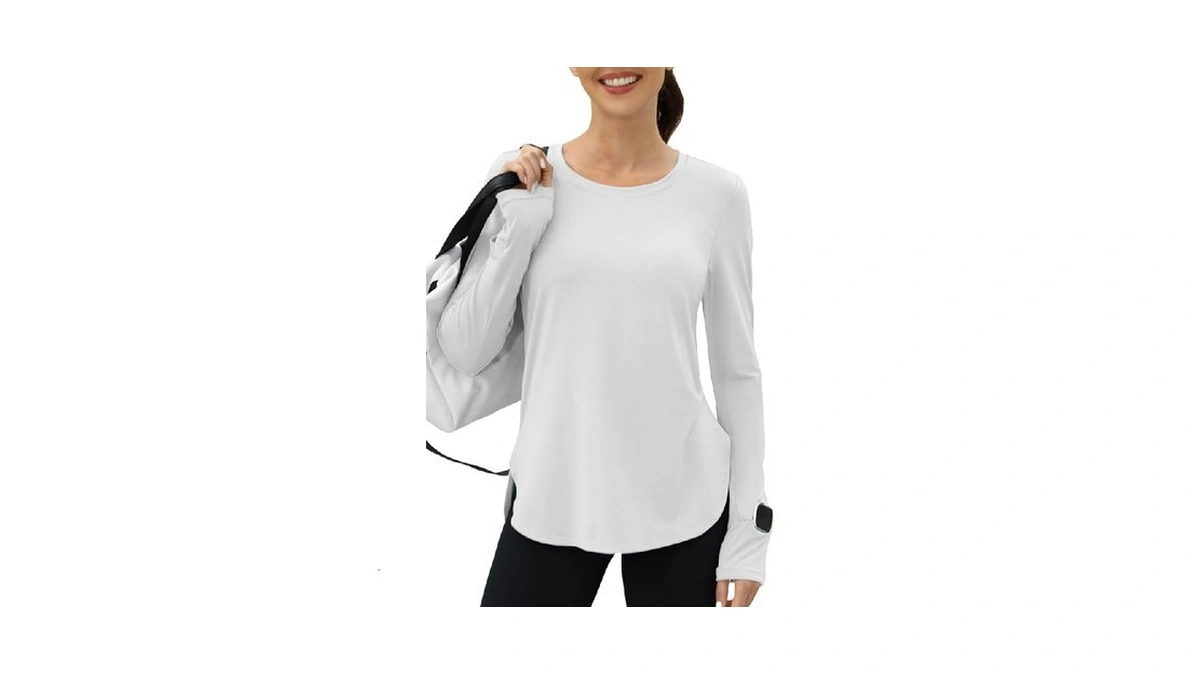 Kevamolly Workout Tops For Women Long Sleeve Upf 50+ Uv