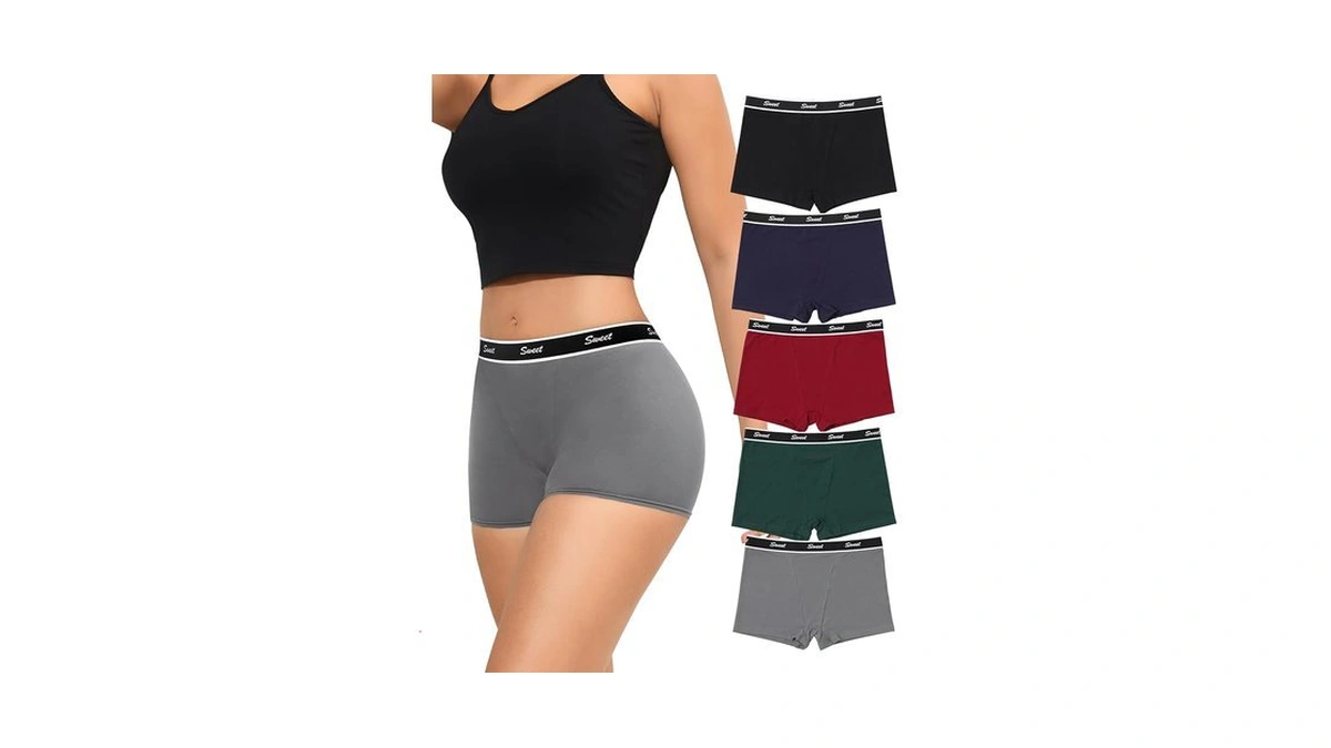 Levao Cotton Boy Shorts Underwear For Women Full Coverage Boxer