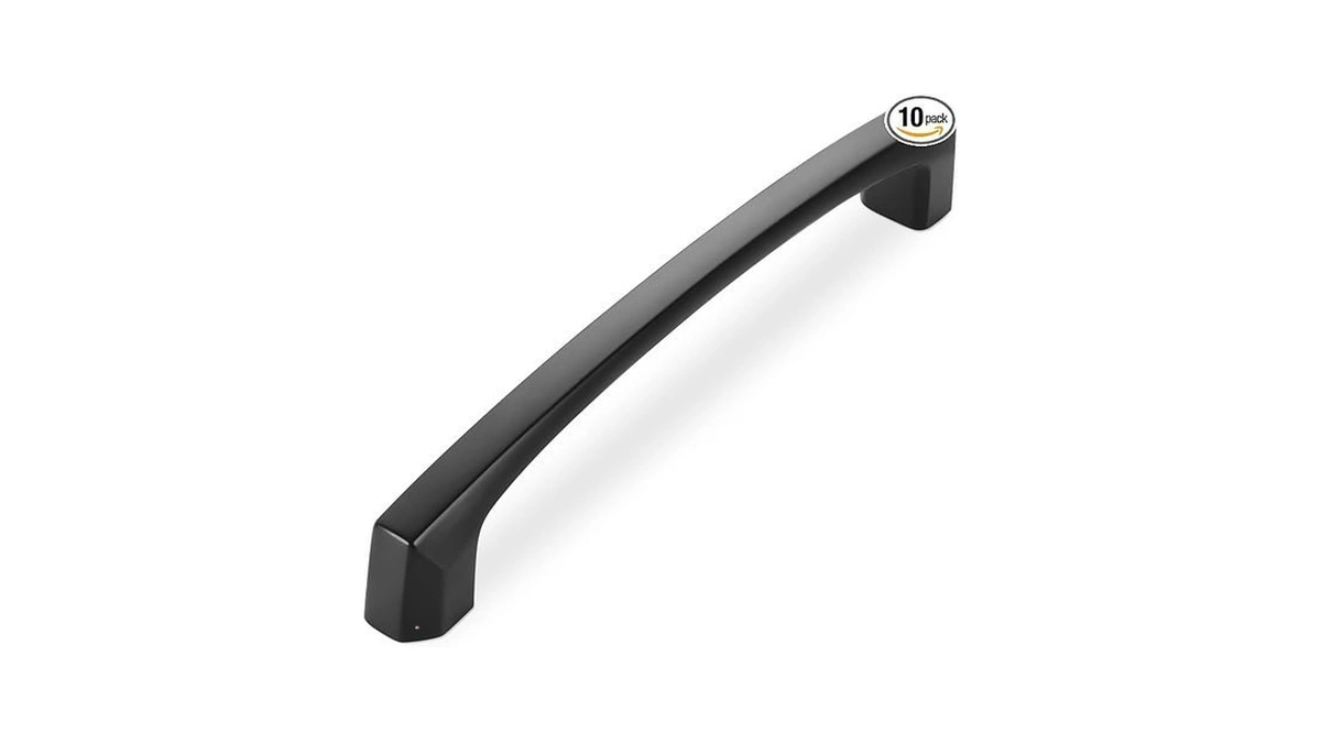 Giyuro 10 Pack Matte Black Cabinet Pulls 5 Inch(128mm) Kitchen