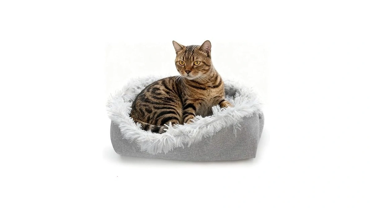 Family's Backyard Cat Bed For Indoor Cats,foldable, Dual-style Warm Pet