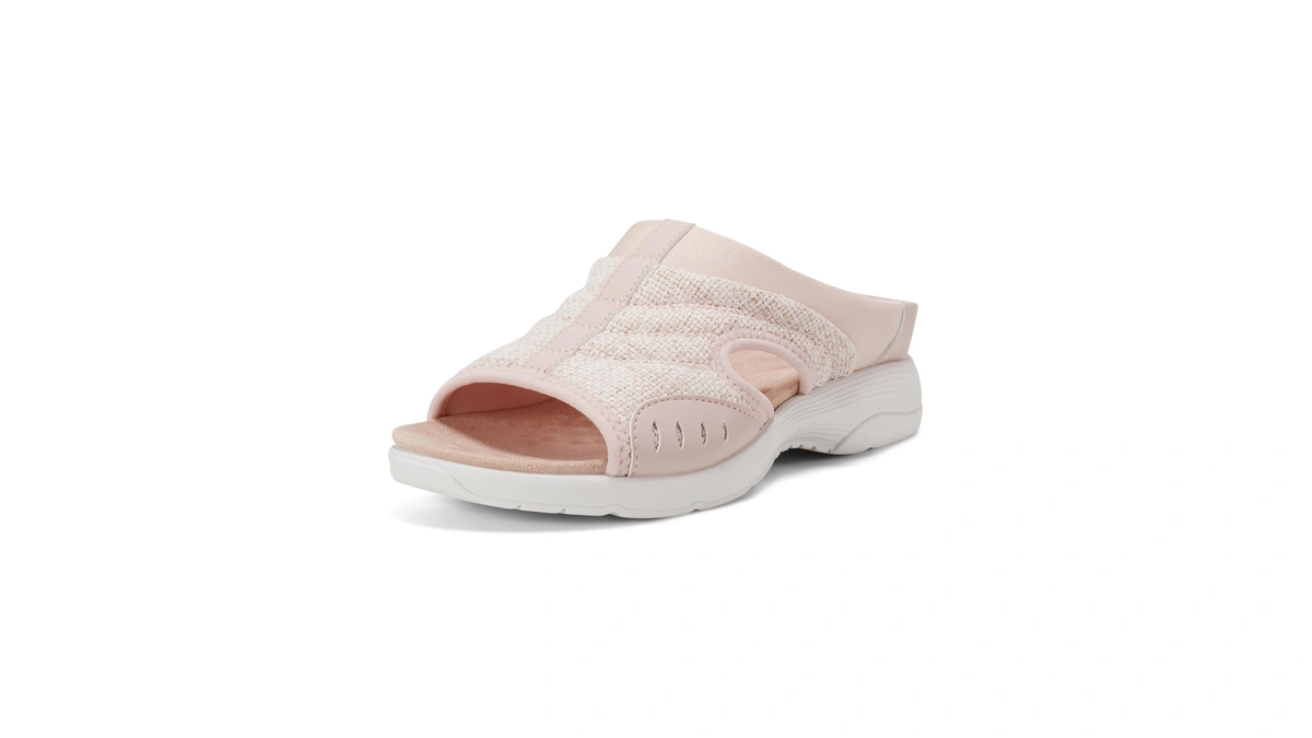 Easy Spirit Traciee Women's Sandal, 5.5 B(m) Us, Light Pink-woven