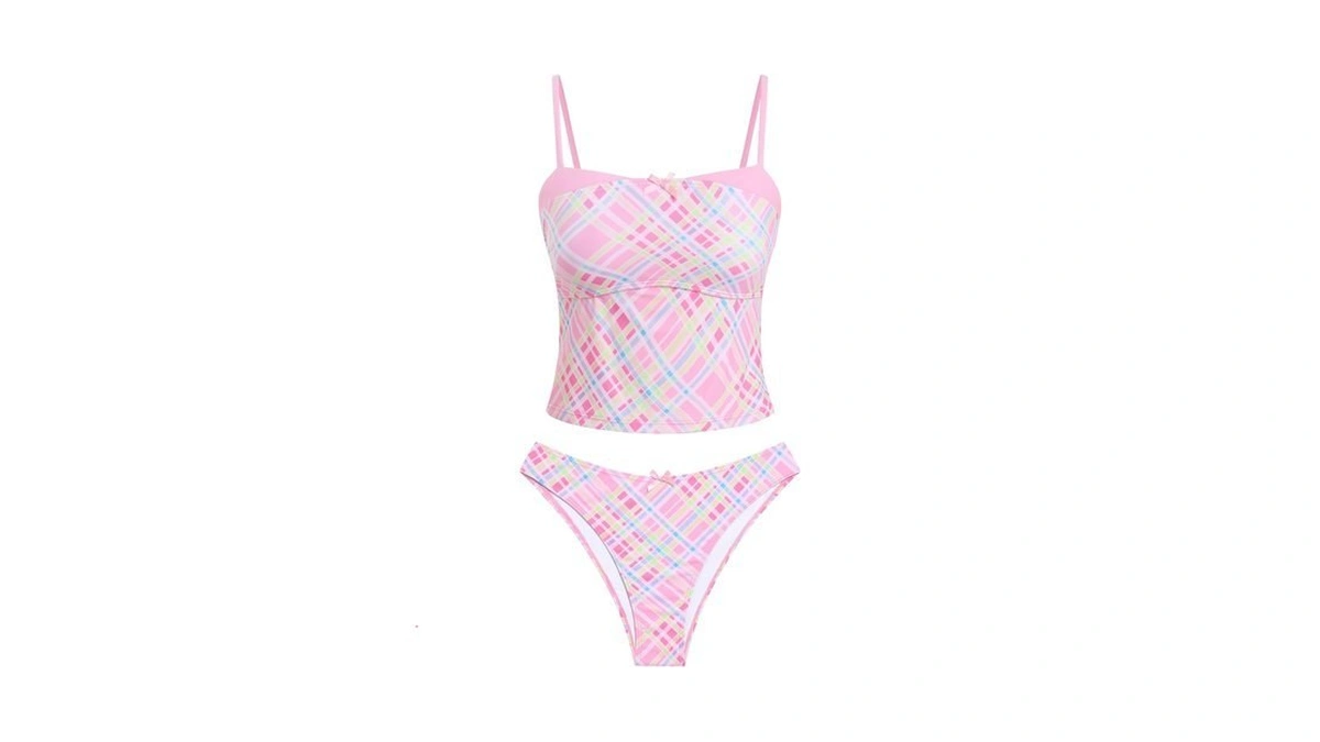 Zaful Womens Tankini Swimsuits Vintage Y2k Two Piece Bathing Suit