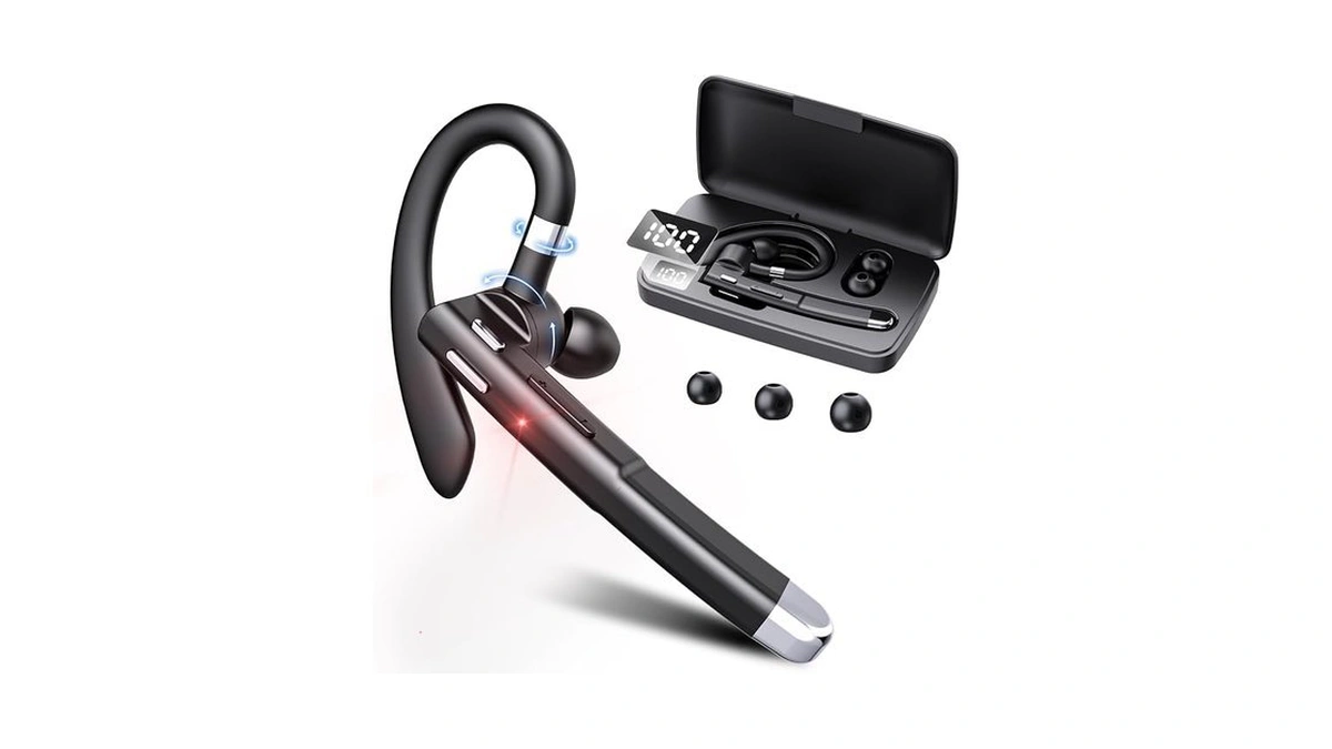 Boytond Bluetooth Headset With 500mah Charging Case, 100hrs Playtime Wireless