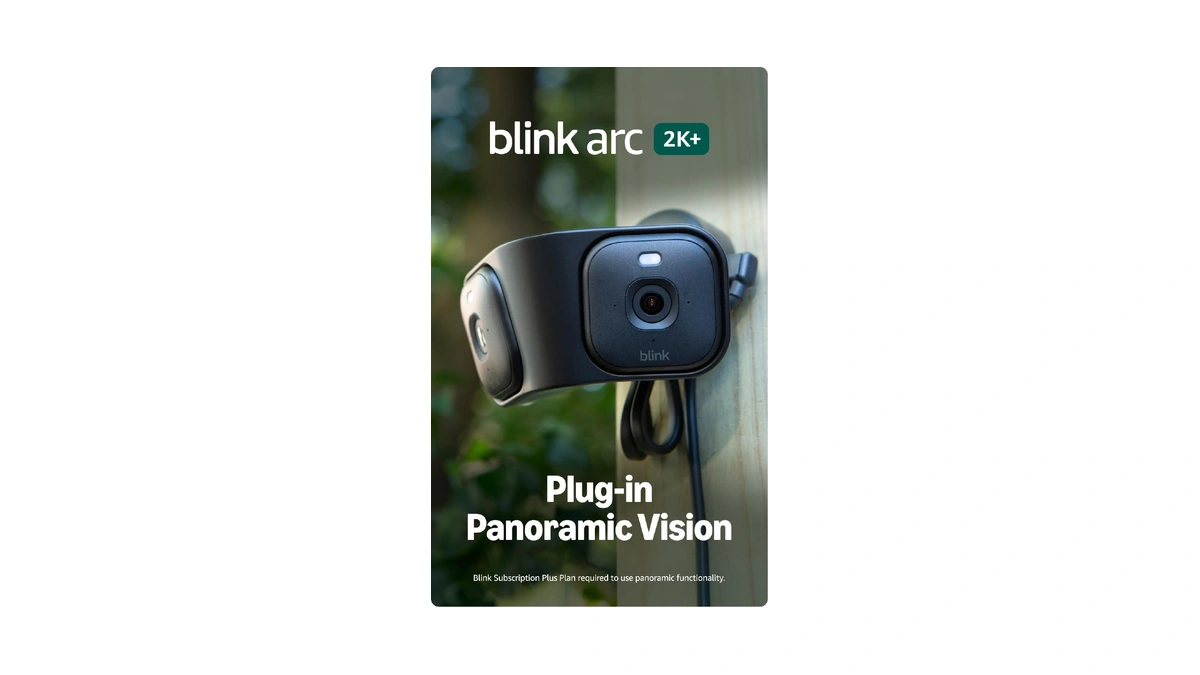 Blink Arc – Plug-in Panoramic Vision [plus Subscription Required], 180°