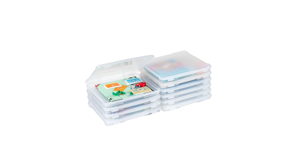 Iris Usa Board Game Storage Containers, 10-pack |made In Usa|