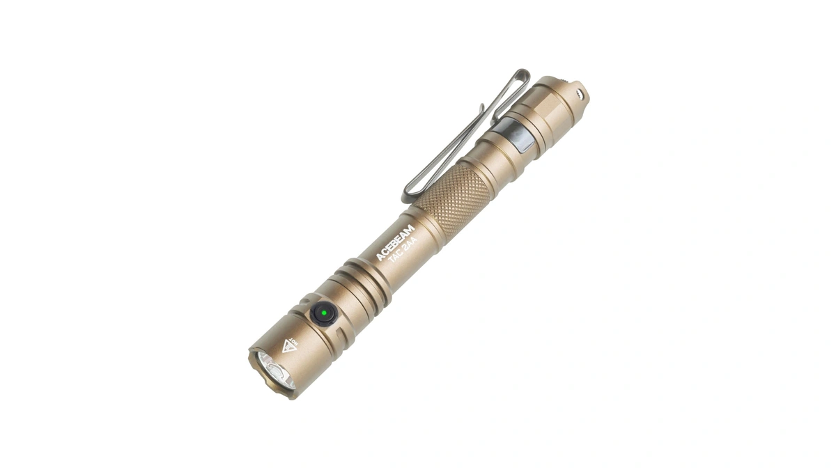 Acebeam Tac 2aa Edc Tactical Dual Modes Flashlight Rechargeable, 1400