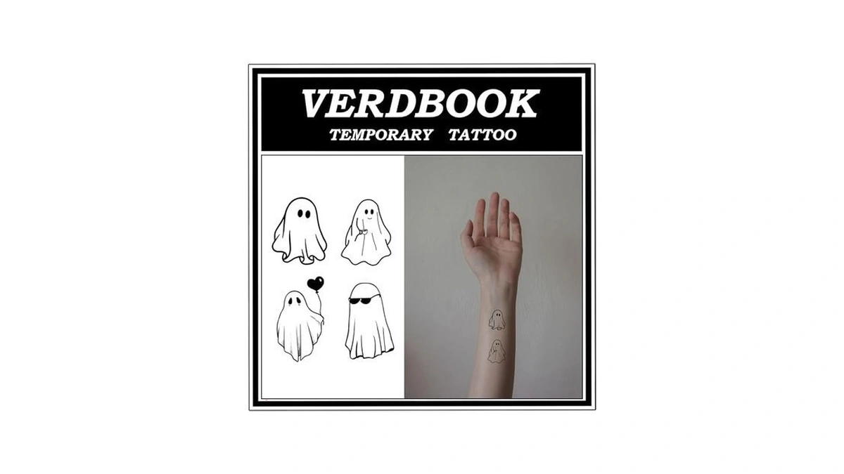 Semi Permanent Tattoos, 2 Sheets Temporary Tattoo Kit With Realistic