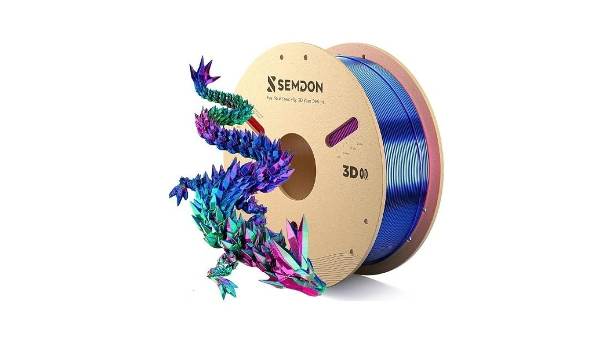 Pla Filament 1.75mm, Tri-colors Gradient Rainbow Silk Pla Filament ±0.02mm